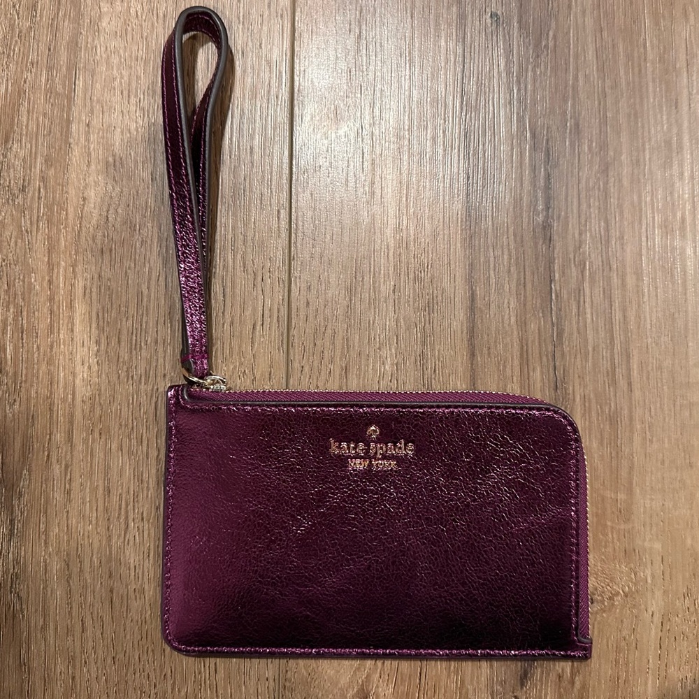 Kate Spade Metallic Wristlet